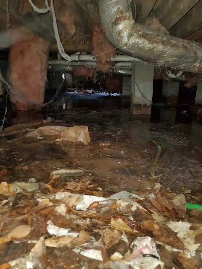 Crawl space flood assessment for Commercial Water Damage Restoration in Ilchester